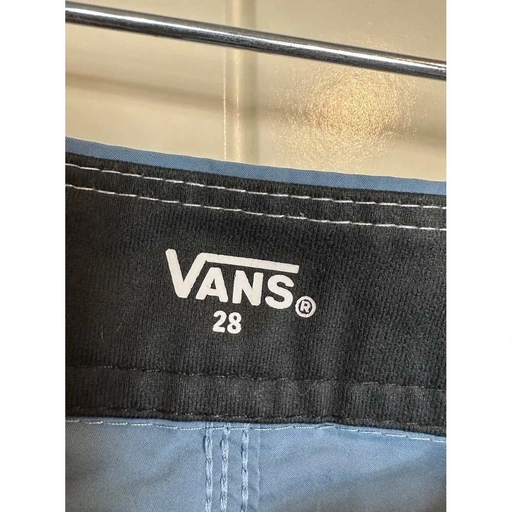 Vans Mens‎ Size 28 blue Surf Board Shorts Swim Beach GUC